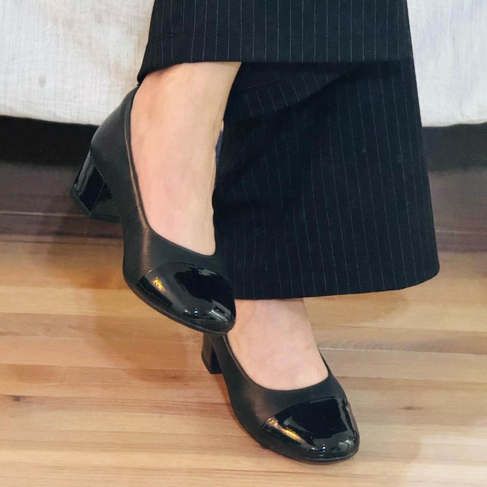 Clarks Marilyn Sara Pumps, Black Leather, Women's 8